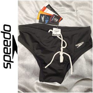 Speedo Size 30 Endurance+ Black Swim Brief Bottoms